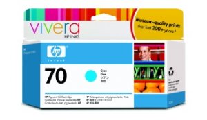 HP no 70 azurová inkoustová kazeta, C9452A originální